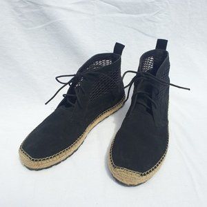 ALDO BLACK SUEDE ESPADRILLES